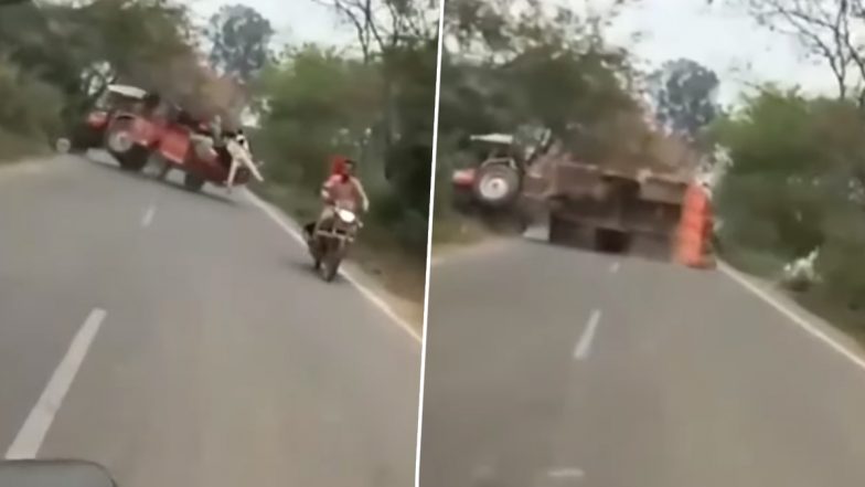 Viral Video: लोगों को ठसाठस भरकर जा रहा था ट्रैक्टर, आगे जाकर हुआ भयानक हादसा, देखें वीडियो