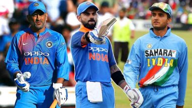 Sourav Ganguly Record In ICC Knockout Matches: आईसीसी नॉकआउट मुकाबलों में कुछ ऐसा हैं सौरव गांगुली का रिकॉर्ड, एमएस धोनी और विराट कोहली भी पीछे; जानें अन्य भारतीय कप्तानों के आंकड़े