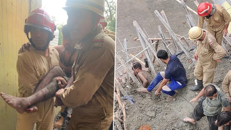 Under-Construction Building Collapsed: दिल्ली के दक्षिणपुरी में सेंट्रल मार्केट के पास एक निर्माणाधीन इमारत का हिस्सा ढहा, सर्च ऑपरेशन जारी