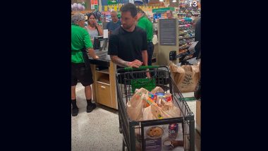 Lionel Messi Spotted At Supermarket: मियामी के एक सुपरमार्केट में खरीदारी करते देखे गए लियोनेल मेस्सी, वायरल फोटो पर फैंस ने दी रिएक्शन, देखें Tweets