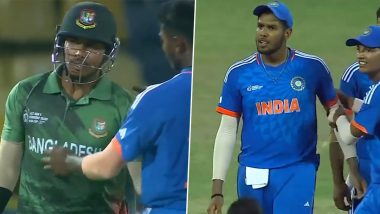 Harshit Rana-Soumya Sarkar Fight Video: इमर्जिंग एशिया कप के सेमीफाइनल में सौम्य सरकार से भिड़े हर्षित राणा, देखें वायरल वीडियो