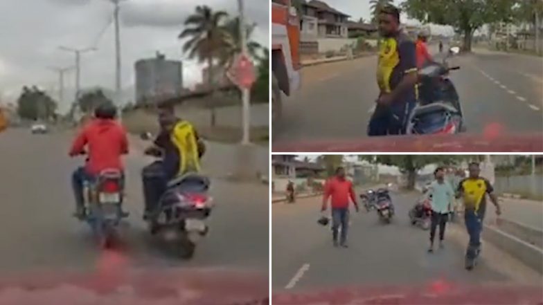 Bengaluru Road Rage Video: बाइकर्स की गुंडागर्दी, हॉर्न बजाने पर ड्राइवर को दी गाली, कार में की तोड़फोड़