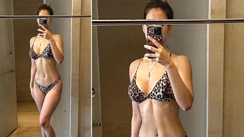 Disha Patani ने टाइगर प्रिंटेड बिकनी पहन फ्लॉन्ट किए सेक्सी कर्व्स, एक्ट्रेस की हॉटनेस ने बढ़ाया सोशल मीडिया का पारा (See Pics)