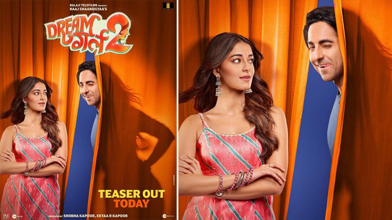 Dream Girl 2: 'ड्रीम गर्ल 2' के नए पोस्टर में Ayushmann Khurrana और Ananya Panday ने बिखेरा जलवा, कल रिलीज होगा ट्रेलर (View Poster)