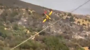 Greece Plane Crash Video: ग्रीस के इविया में जंगल की आग बुझा रहे हैं अग्निशमन विमान दुर्घटनाग्रस्त, दोनो पायलटों की मौत, देखें वीडियो