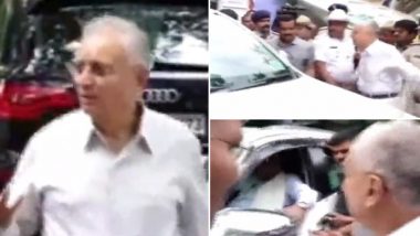 Siddaramaiah's Car Blocked by Senior Citizen: बेंगलुरु में बुजुर्ग व्यक्ति ने पार्किंग की शिकायत के लिए CM सिद्धारमैया की बीच सड़क पर गाड़ी रोकी, आश्वासन के बाद जाने दिया- Video