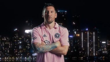 Lionel Messi In Inter Miami Jersey: इंटर मियामी ने जारी की लियोनेल मेसी का आधिकारिक जर्सी, न्यू क्लब कलर्स में अर्जेंटीना स्टार का फर्स्ट लुक वायरल, देखें वीडियो