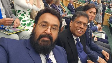 Mohanlal at Wimbledon 2023: विंबलडन टेनिस मैच का आनंद लेने लंदन पहुंचें मलयालम स्टार मोहनलाल, सोशल मीडिया पर शेयर की आकर्षक तस्वीरें, देखें वायरल Photo