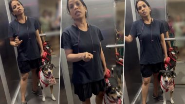 Noida Dog Video: नोएडा में लिफ्ट में कुत्ते को ले जाने पर फिर विवाद, दो महिलाएं आपस में भिड़ी