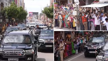 Telangana PM Modi Roadshow Video: तेलंगाना के वारंगल में प्रधानमंत्री का रोड शो, लोगों ने मोदी-मोदी के नारों के साथ किया स्वागत