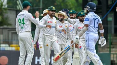 PAK vs SL 2nd Test 2023: पाकिस्तान ने श्रीलंका पर 178 रनों की बनायी बढ़त, बारिश के कारण रूका खेल