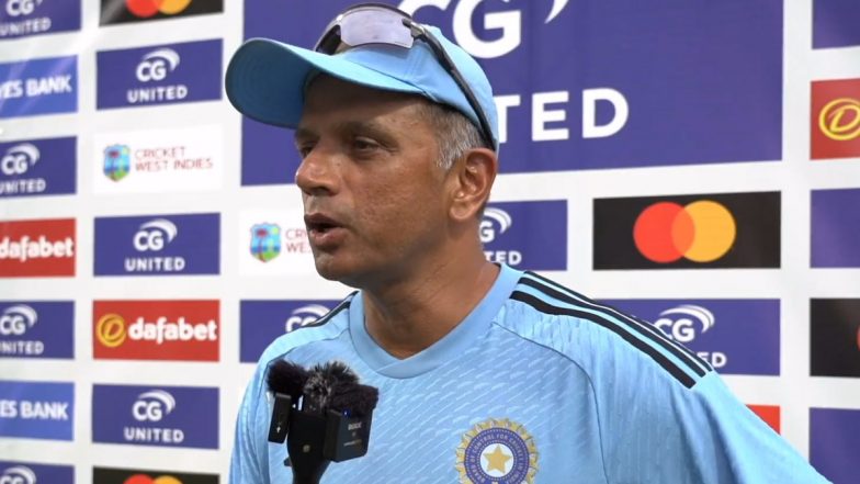 IND vs WI 2nd ODI 2023: हेड कोच राहुल द्रविड़ ने वेस्टइंडीज के खिलाफ दूसरे वनडे में विराट कोहली, रोहित शर्मा के नहीं खेलने का किया खुलासा, देखें वीडियो