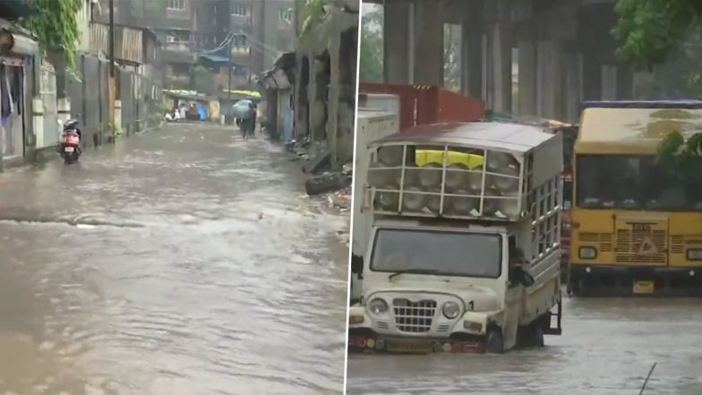 Maharashtra Rain: मुंबई से सटे ठाणे के भिवंडी में भारी बारिश से जल-जमाव, सड़के पानी से जलमग्न- Video
