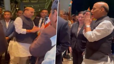 Rajnath Singh Warm Welcome In Malaysia: रक्षा मंत्री राजनाथ सिंह पहुंचे मलेशिया, भारतीय प्रवासियों ने 'भारत माता की जय और 'वंदे मातरम' के नारों के साथ किया स्वागत- Video