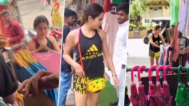 Sara Ali Khan Street Shopping Video: Bandra में स्ट्रीट शॉपिंग करती दिखीं सारा अली खान, सोशल मीडिया पर वायरल हुआ वीडियो (Watch Video)