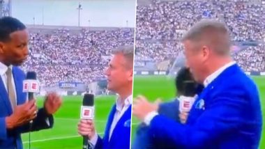 Shaka Hislop Collapses on Live TV: रियल मैड्रिड बनाम एसी मिलान क्लब फ्रेंडली से पहले लाइव टीवी पर बेहोश हो गिरे फुटबॉल एनालिस्ट शाका हिसलोप, देखें वीडियो