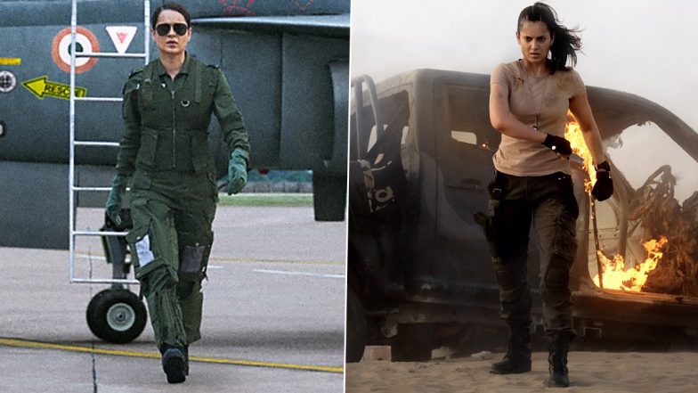 Tejas Release Date Out: Kangana Ranaut स्टारर 'तेजस' के नए पोस्टर्स के सााथ रिलीज डेट  का हुआ ऐलान, एक्ट्रेस एयरफोर्स पायलट के किरदार में आएंगी नजर (View Pics)