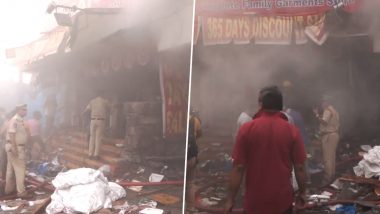 Telangana Fire: सिकंदराबाद के पालिका बाजार में 3 दुकानों में लगी भीषण आग, मौके पर दमकल की कई गाड़ियां मौजूद, देखें वीडियो