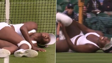 Venus Williams Knee Injury Video: विंबलडन में एलिना स्वितोलिना के खिलाफ मैच में घास पर फिसलने से वीनस विलियम्स की घुटने में लगी चोट, दर्द से चिल्लाती वीडियो वायरल