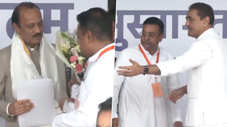 NDA Meeting: दिल्ली के 'द अशोक होटल' में एनडीए की मीटिंग, महाराष्ट्र के डिप्टी सीएम अजित पवार और एनसीपी नेता प्रफुल्ल पटेल शामिल होने के लिए पहुंचे- Video