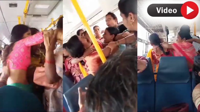 Women Fight in Bus: कर्नाटक में सीट को लेकर चलती बस में भीड़ गई 3 महिलाएं, मारपीट का VIDEO वायरल