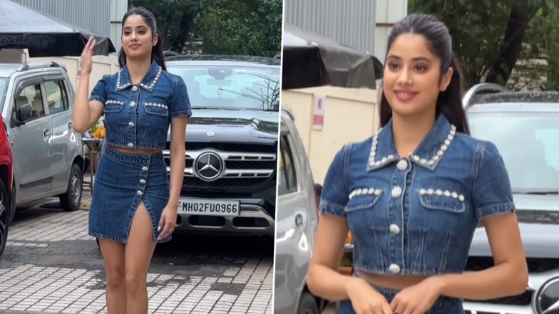 Janhvi Kapoor ने डेनिम लुक में गिराई बिजली, अपकमिंग फिल्म Bawaal को लेकर चर्चाओं में हैं एक्ट्रेस (Watch Video)