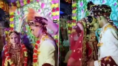 Bride Viral Video: जयमाल के दौरान दुल्हन ने किया किस तो शर्म से लाल हो गया दूल्हा, लड़की के बिंदास अंदाज ने किया सबको हैरान