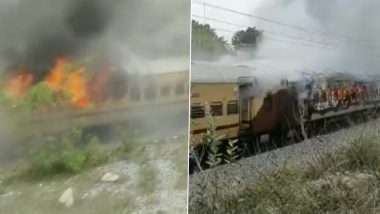 Falaknuma Express Fire Video: तेलंगाना में बड़ा हादसा टला, फलकनुमा एक्सप्रेस में लगी आग, यात्रियों ने ट्रेन से कूदकर बचाई जान