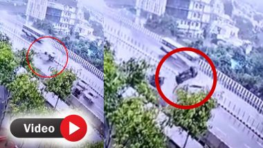 Ludhiana Accident VIDEO: एक्सीडेंट के बाद हवा में कई बार पलटी कार, डिवाइडर से टकराने के बाद SUV से जा भिड़ी
