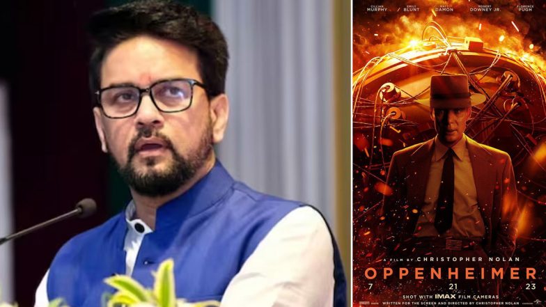 Oppenheimer's Bhagwad Gita Controversy: आईबी मिनिस्टर अनुराग ठाकुर ने क्रिस्टोफर नोलन की फिल्म में विवादास्पद दृश्य को मंजूरी देने के लिए सीबीएफसी से मांगा स्पष्टीकरण