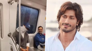 मुंबई में भारी बारिश के बीच मेट्रो में यात्रा करते दिखे एक्टर Vidyut Jammwal, कपड़े से ढका चेहरा (Watch Video)