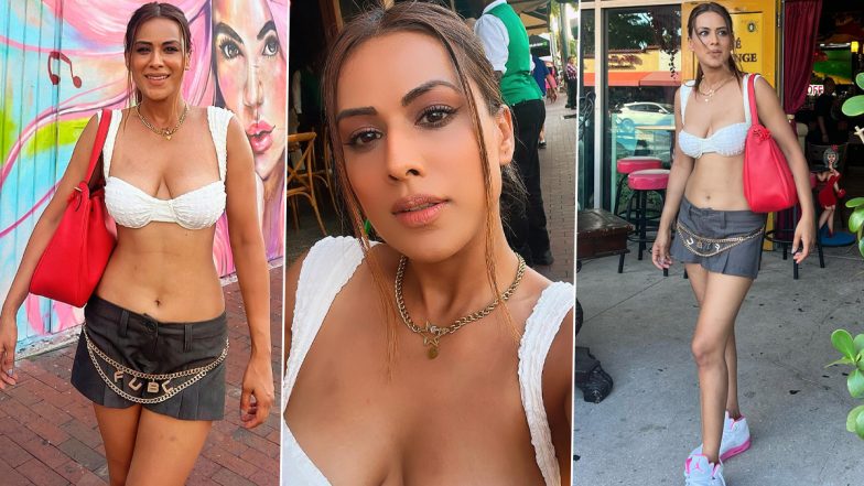 फ्लोरिडा में छुट्टियां मना रहीं Nia Sharma ने सिजलिंग ब्रालेट और स्कर्ट पहन गिराई बिजली, एक्ट्रेस की तस्वीरें सोशल मीडिया पर हुईं वायरल (View Pics)