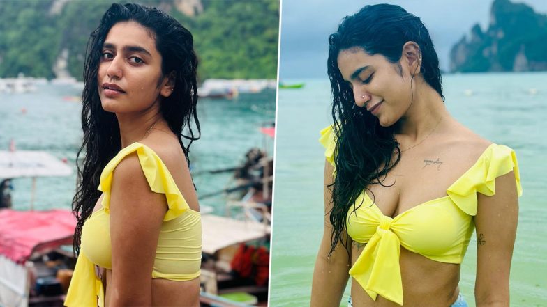 Priya Prakash Varrier Hot Pics: प्रिया प्रकाश वारियर ने थाईलैंड&nbsp;के समंदर में&nbsp;बिकनी पहन लगाई आग, एक्ट्रेस की हॉट तस्वीरें हुई वायरल (View Pics)