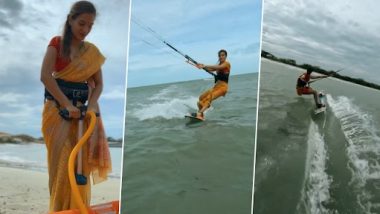 Saree-Clad Kiteboarding Video: देसी अवतार में महिला ने समंदर में की काईटसर्फिंग, वीडियो वायरल