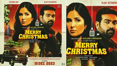 Merry Christmas: Katrina Kaif और Vijay Setupathi स्टारर थ्रिलर फिल्म 'मेरी क्रिसमस' का फर्स्ट लुक पोस्टर आया सामने, दिसंबर में रिलीज होगी फिल्म (View Pic)