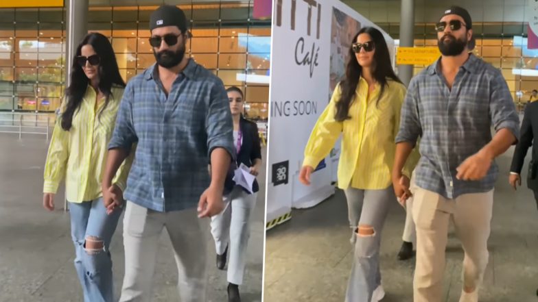 Katrina Kaif and Vicky Kaushal: साथ में जन्मदिन मनाने के बाद भारत वापस लौटे कैटरीना कैफ और विक्की कौशल, यूजर्स ने बरसाया प्यार (Watch Video)
