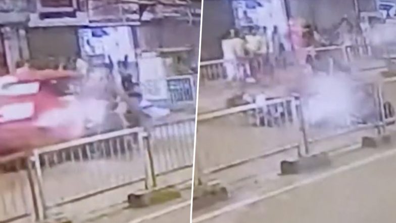 Surat Accident Video: नशे में धुत ड्राइवर ने 6 लोगों को मारी टक्कर, सीसीटीवी में कैद हुआ हादसा