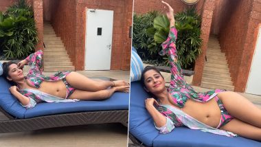 Kate Sharma Hot Video: केट शर्मा ने फ्लोरल बिकनी पहन स्वमिंग पूल किनारे लगाई, एक्ट्रेस की सेक्सी अदाओं ने यूजर्स को बनाया दीवाना (Watch Video)