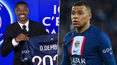 Kylian Mbappe Welcomes Ousmane Dembele In PSG: फ्रेंच फॉरवर्ड ओस्मान डेम्बेले के बार्सिलोना से पीएसजी में शामिल होने के बाद किलियन म्बाप्पे ने सोशल मीडिया पर किया स्वागत, देखें पोस्ट