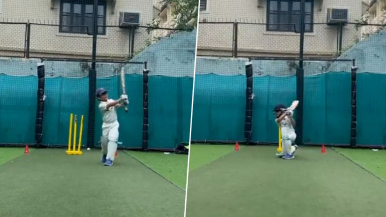 Young Yuvraj Gandhi Viral Video: विराट कोहली के बल्ले से भी छोटे खिलाड़ी युवराज गांधी का नेट्स में प्रैक्टिस का वीडियो वायरल, फैंस कर रहे उनसे तुलना, देखें वीडियो