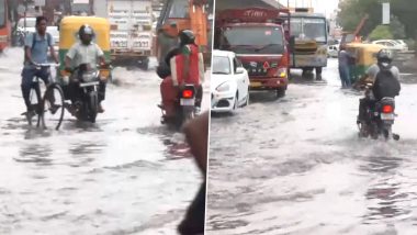 Delhi Rains: दिल्ली में भारी बारिश का कहर, कई इलाकों में हुआ जलभराव, देखें वीडियो