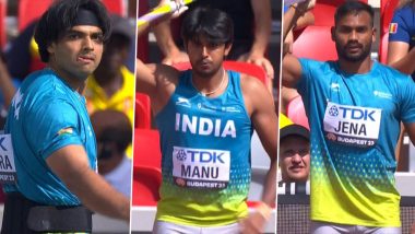 World Athletics Championships 2023 Free Live Streaming: विश्व एथलेटिक्स चैंपियनशिप के जेवलिन फाइनल इवेंट में नीरज चोपड़ा, डीपी मनु और किशोर जेना का मैच आज, जानें कब-कहां और कैसे देखें लाइव मैच