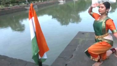 Video: नागपुर की भरतनाट्यम और कुचिपुड़ी नृत्यांगना पूजा हिरवाडे ने 'नमो नमो भारताम्बे' और चंद्रयान गान पर भरतनाट्यम किया प्रस्तुत