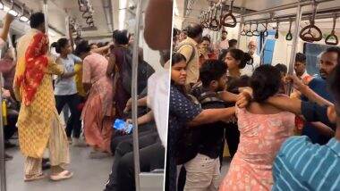 Fight in Metro Video: दिल्ली मेट्रो में सीट के लिए महिलाओं में मारपीट, एक दूसरे के खींचे बाल