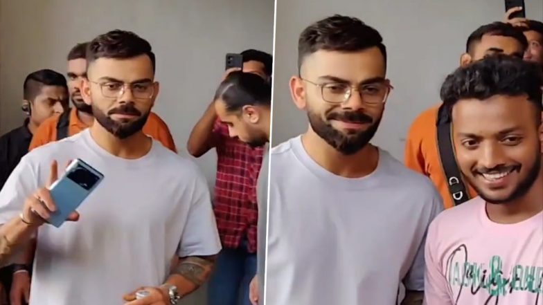 Virat Kohli Took Selfie With Fan Video: विराट कोहली का दिल छू लेने वाले वीडियो, फैन को खुद बुलाक साथ में खिचवाई तस्वीर