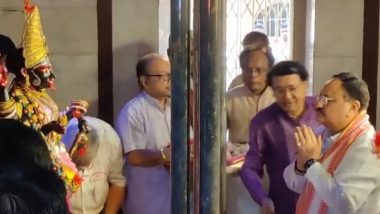 Video: बीजेपी के राष्ट्रीय अध्यक्ष जेपी नड्डा ने कोलकाता के दक्षिणेश्वर काली मंदिर में की पूजा- अर्चना
