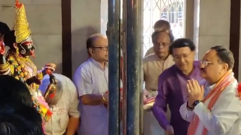 Video: बीजेपी के राष्ट्रीय अध्यक्ष जेपी नड्डा ने कोलकाता के दक्षिणेश्वर काली मंदिर में की पूजा- अर्चना