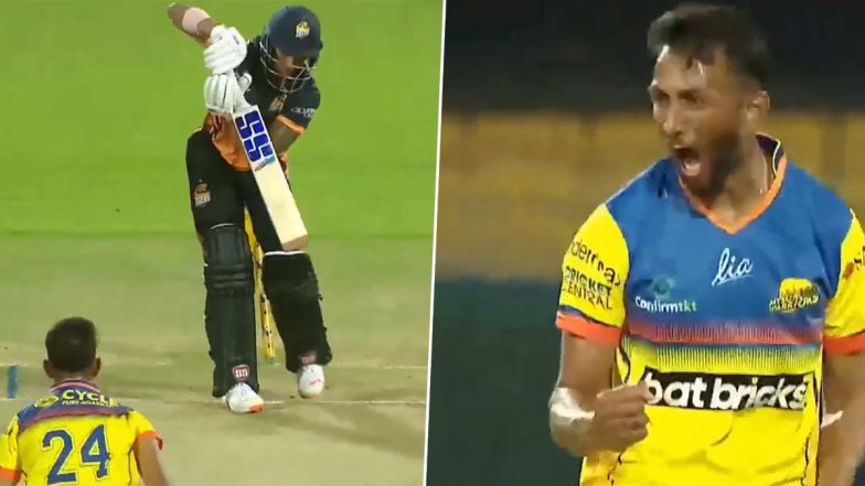 Prasidh Krishna Comeback: चोट की वजह से एक साल बाद वापसी&nbsp;के लिए तैयार&nbsp;प्रसिद्ध कृष्णा,&nbsp;महाराजा ट्रॉफी में दिखाया अपना पेस, देखें वीडियो