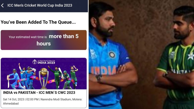 Ind vs Pak, ICC World Cup 2023 Tickets: विश्व कप में भारत और पाकिस्तान मैच के टिकट के लिए ऑनलाइन लगी लंबी कतार, फैंस ने जताया निराशा, देखें Tweets