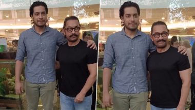 पिता Aamir Khan के साथ बुक लॉन्च इवेंट में पहुंचे Junaid Khan, मीडिया के सामने दिए पोज (Watch Video)